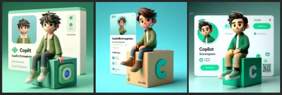 3D illustration of animated character of a boy sitting casually on top of cubical box