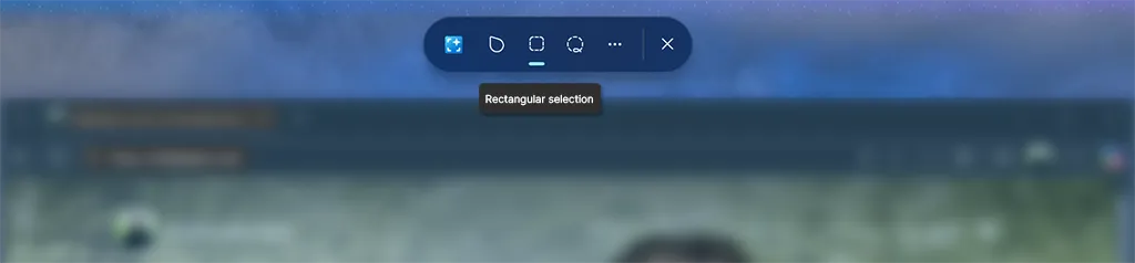 Click to Do Rectangular selection