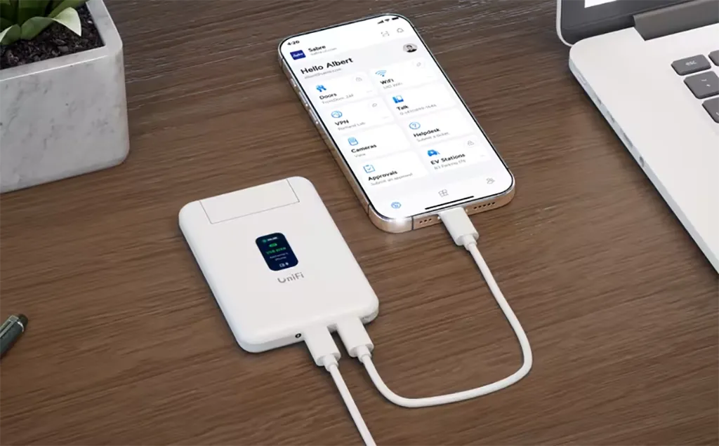 UniFi Travel Router with phone tethering
